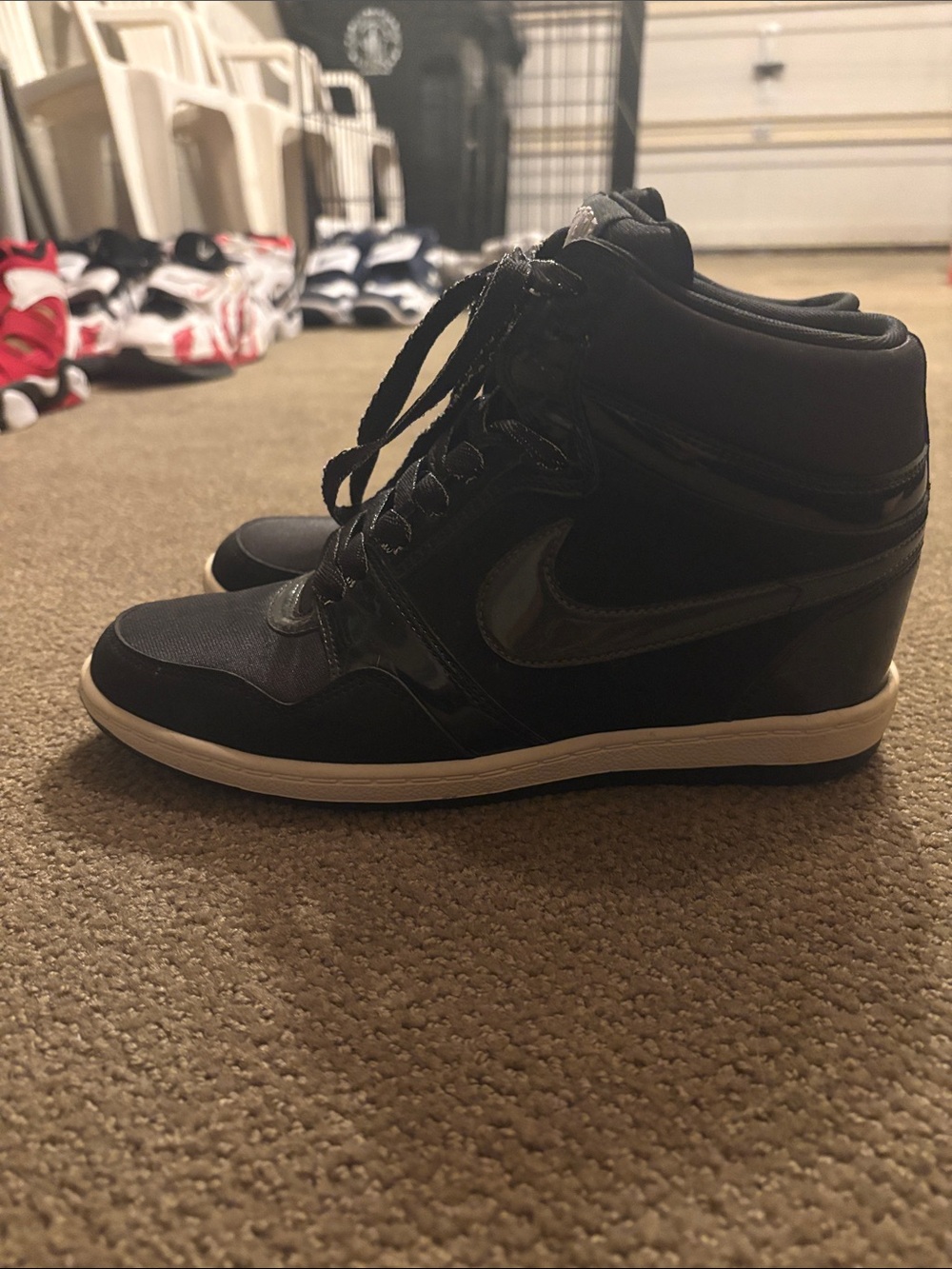 Nike Black Women's Wedge High-Top Sneaker